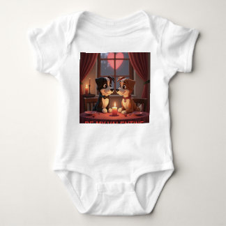 Valentinstag Dinner 4 2 Baby T-Shirt Strampler