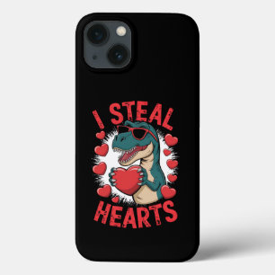 Valentinstag Dinosaur I Steal Hearts Liebe T rex Case-Mate iPhone Hülle