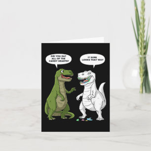 Valentinstag Dinosaur T Rex Fun Hearts Girls Boy Karte