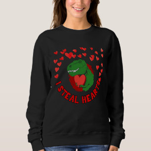 Valentinstag Dinosaurier rex Ich stehle Herzen Ju Sweatshirt