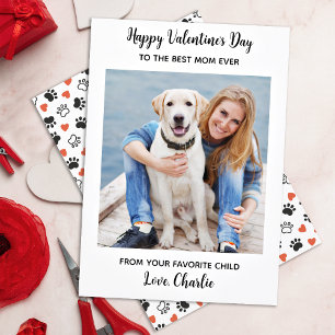 Valentinstag DOG MAMA Niedliches Personalisiertes  Feiertagskarte