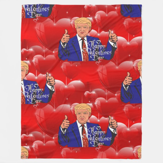 Valentinstag Donald Trump Decke (Vorderseite)