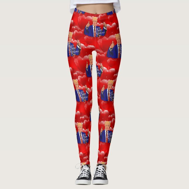 Valentinstag Donald Trump Leggings (Vorderseite)