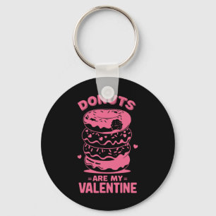 Valentinstag Donut T-Shirt Süßes Süßes Donut sind Schlüsselanhänger
