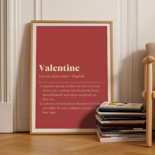 Valentinstag Druckbare Valentinsdefinition Roma Poster (Von Creator hochgeladen)