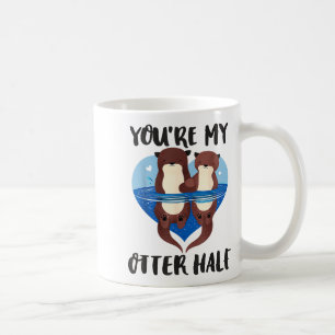 Valentinstag Du bist meine Otter-Hälfte Liebeswitz Kaffeetasse