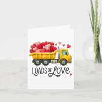 Valentinstag Dump LKW Lasten der Liebe Kleinkinder