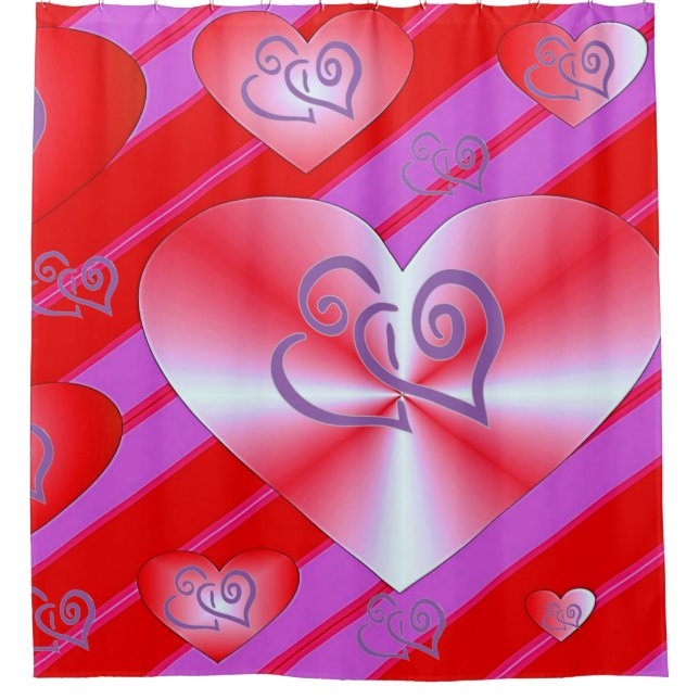 Valentinstag Duschvorhang (Vorderseite)