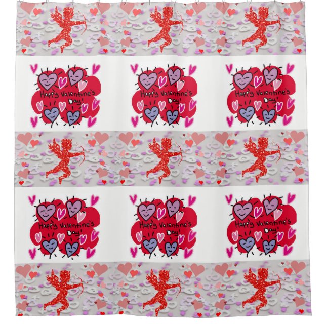 Valentinstag Duschvorhang (Vorderseite)