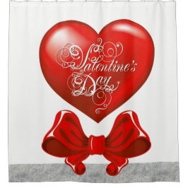 Valentinstag Duschvorhang