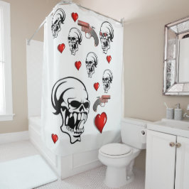 Valentinstag Duschvorhang