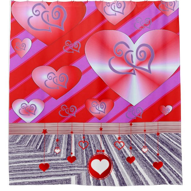 Valentinstag Duschvorhang (Vorderseite)
