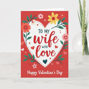 Valentinstag Ehefrau Liebeskarte Karte