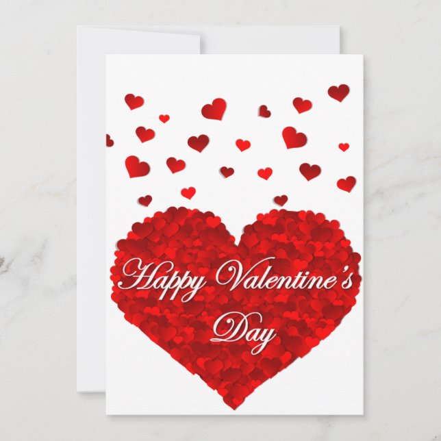 Valentinstag Einladung (Vorderseite)