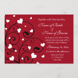 Valentinstag Einladung zur Hochzeit Fotokarten