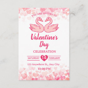 Valentinstag-Einladungskarte Einladung