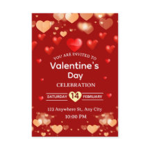 Valentinstag-Einladungskarte
