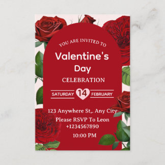 Valentinstag-Einladungskarte Einladung