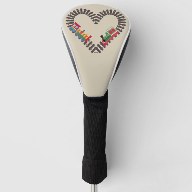 Valentinstag Eisenbahn Herz Golf Headcover (Vorderseite)