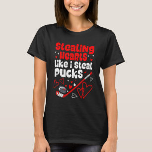 Valentinstag Eishockey Stealing Hörnchen wie ich T-Shirt