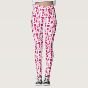 Valentinstag-Elementmuster Leggings