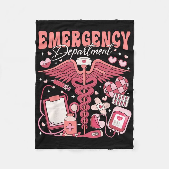 Valentinstag Emergency Room Nurse Kat Women's Bl Fleecedecke (Vorderseite)