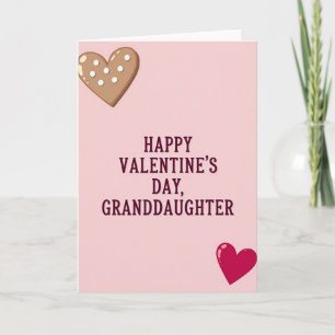 Valentinstag-Enkelin-Karte Karte