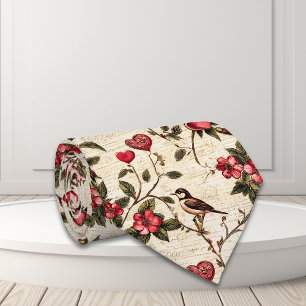 Valentinstag Entdeckungsreise Vintages Herz Krawatte