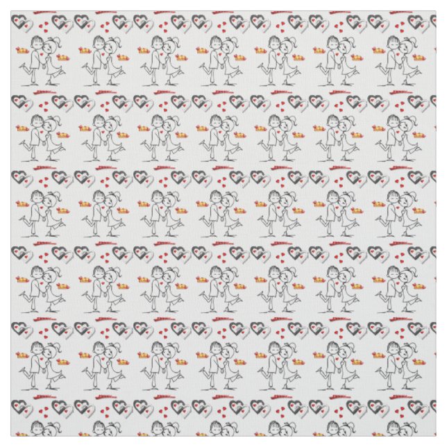 Valentinstag Fabric Stoff (Muster)
