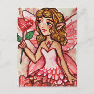 Valentinstag Fairy Postkarte