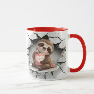 Valentinstag Faultier Tasse