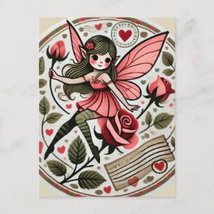 Valentinstag Fee Valentine Postkarte