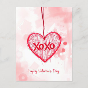 Valentinstag-Feier der Liebe Postkarte