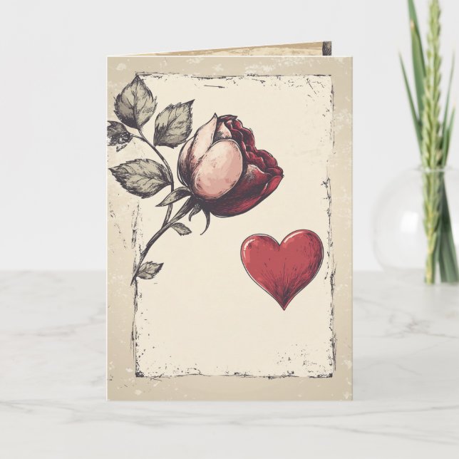 Valentinstag Feiertagskarte (Vorderseite)