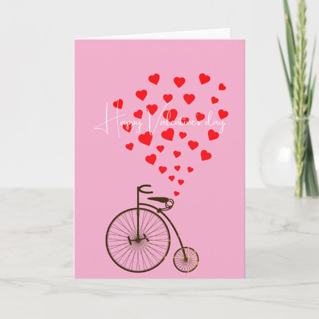 Valentinstag  feiertagskarte (Vorderseite)