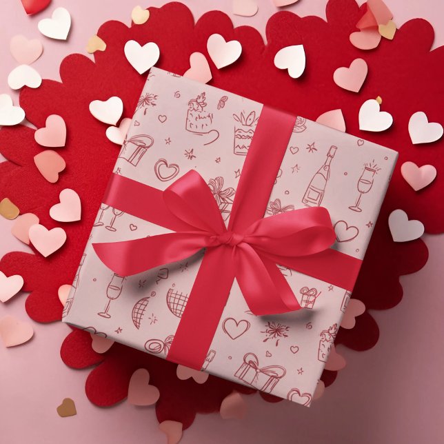 Valentinstag Festtags-Wrap-Papier Geschenkpapier (Von Creator hochgeladen)