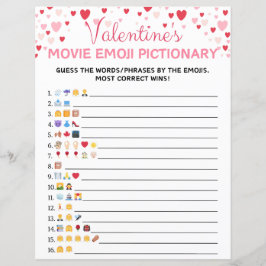 Valentinstag Film Emoji Pictionary Game