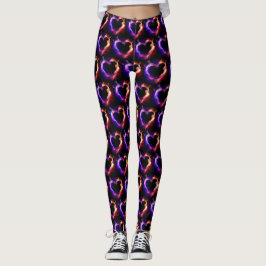 Valentinstag Flammenhecht Leggings