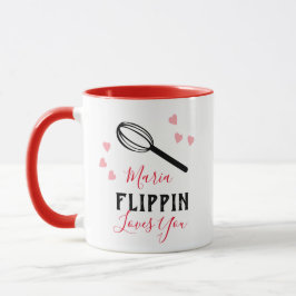 Valentinstag Flippin Lieben Sie hören Backen Tasse