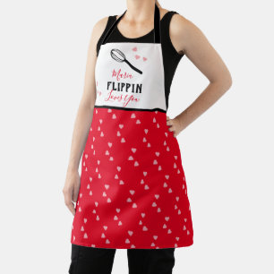 Valentinstag Flippin Liebt Dich Herzen Backen  Schürze