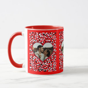 Valentinstag Foto Herz Tasse