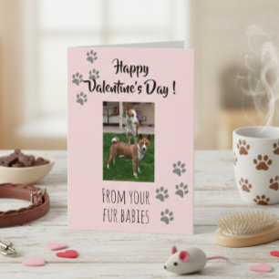 Valentinstag Foto Hunde Katze Pet Fur Babys Karte
