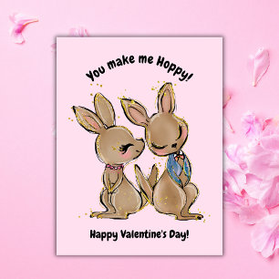 Valentinstag-Foto Kangaroo Feiertagskarte