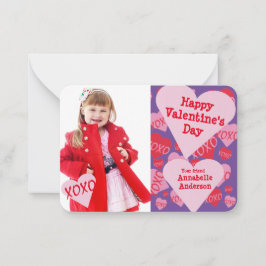 Valentinstag Foto Klasse XOXO Sweethearts Mitteilungskarte