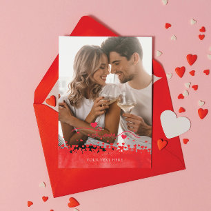 Valentinstag-Foto personalisiert Feiertagskarte