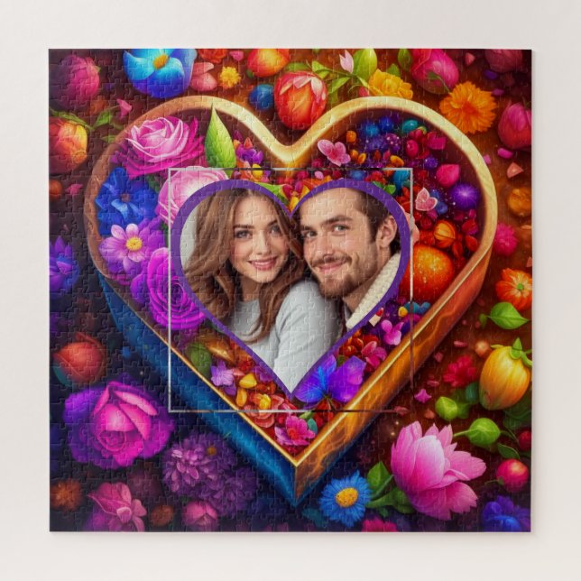 Valentinstag-Foto Puzzle (Vertikal)