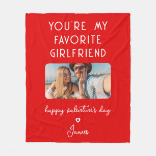 Valentinstag Foto Sie sind meine Lieblingsfrau Fleecedecke