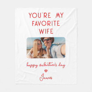 Valentinstag Foto Sie sind meine Lieblingswoche Eh Fleecedecke