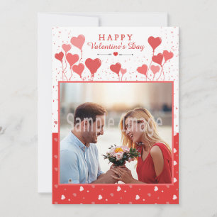 Valentinstag-Fotokarte Feiertagskarte