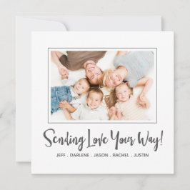 Valentinstag Fotokarte Feiertagskarte